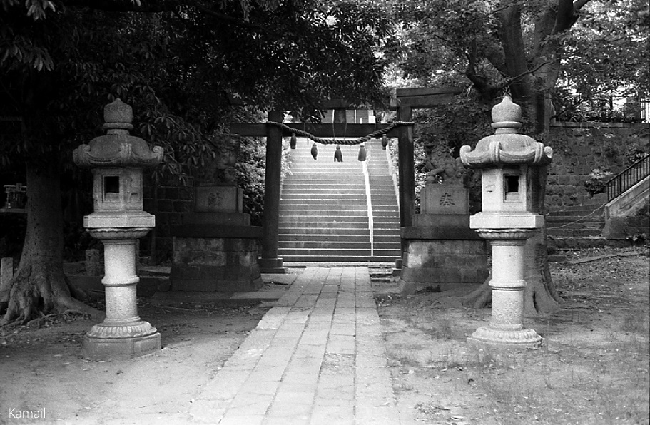 フォト散歩 横浜市神奈川区入江 横浜一之宮神社 Monochrome Photo Gallery Jinjya Bukkaku